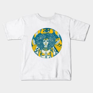 Retro Wave Kemet Warrior Kids T-Shirt